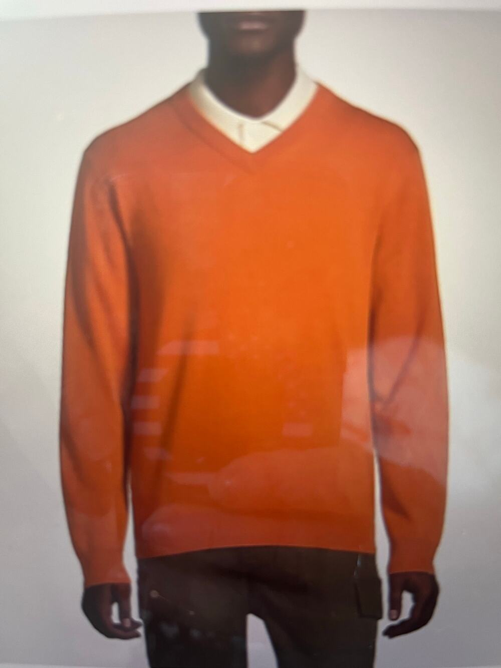 Hudson North Merino Wool V-Neck Sweater Size L